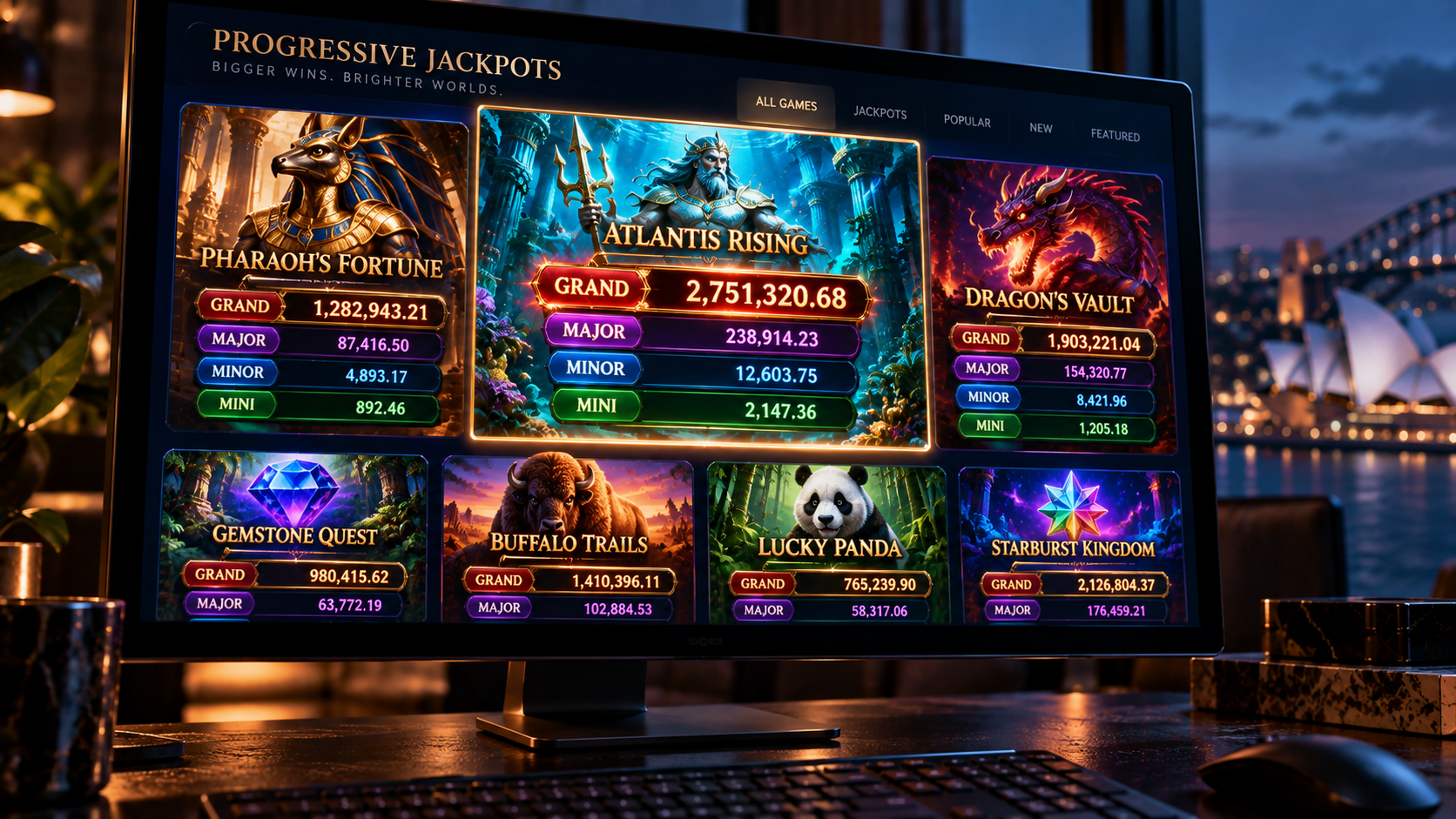 Reading a Casino Jackpot Lobby Page Before Choosing a Progressive Pokie in Australia